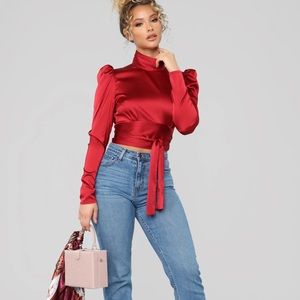 Perfect Holiday Red Blouse